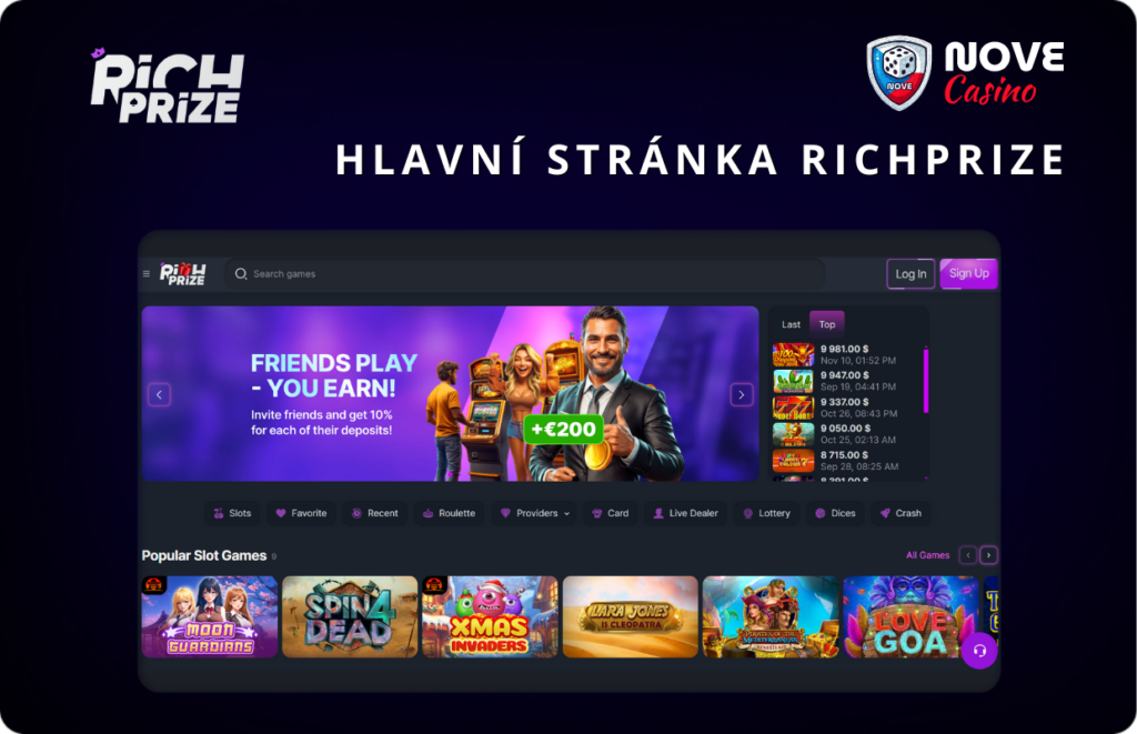 Hlavní stránka RichPrize