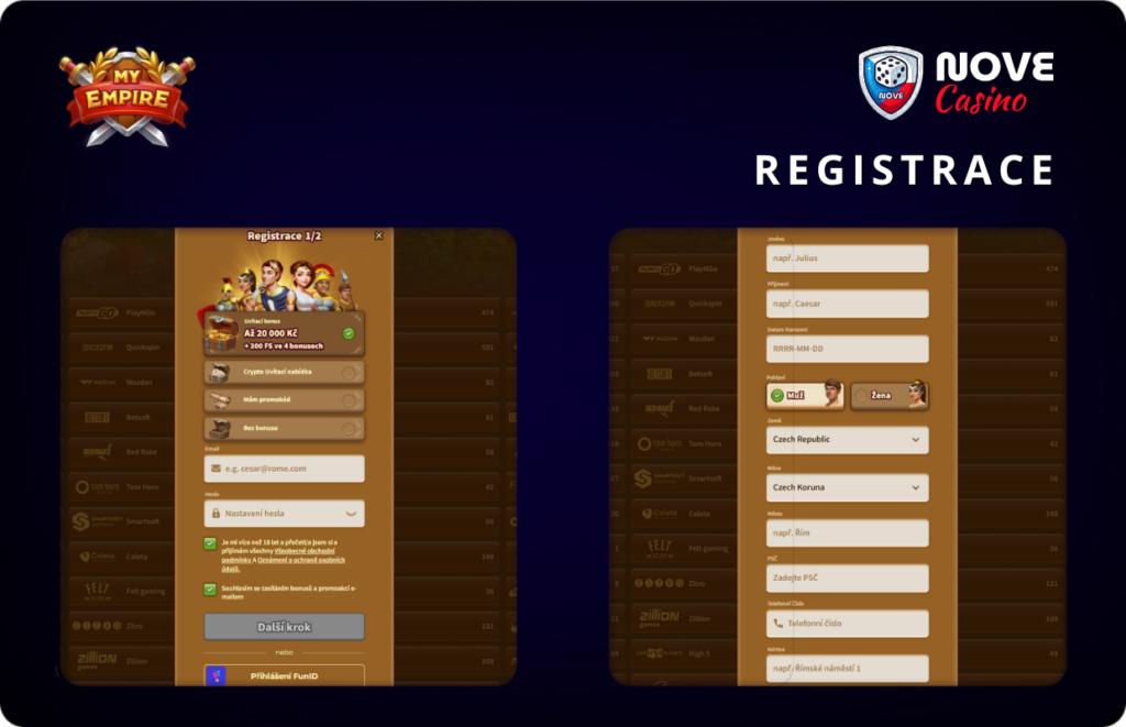 Registrace