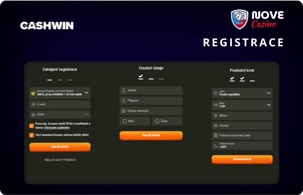 Registrace